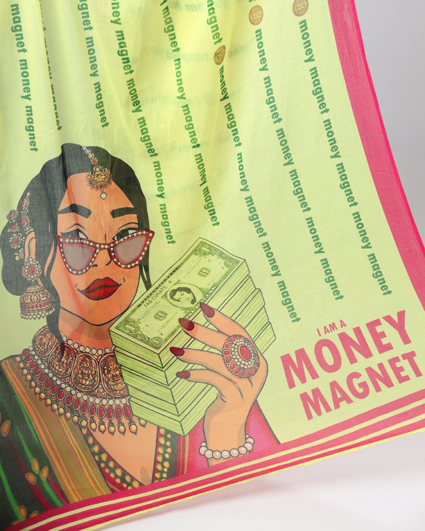 💸 नोटों वाली नारी Saree – Desi Swag Edition