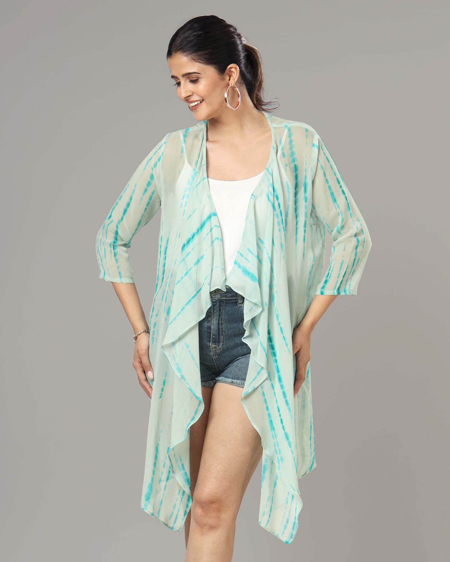 Exclusive Shiiborii Waterfall Shrug For Women