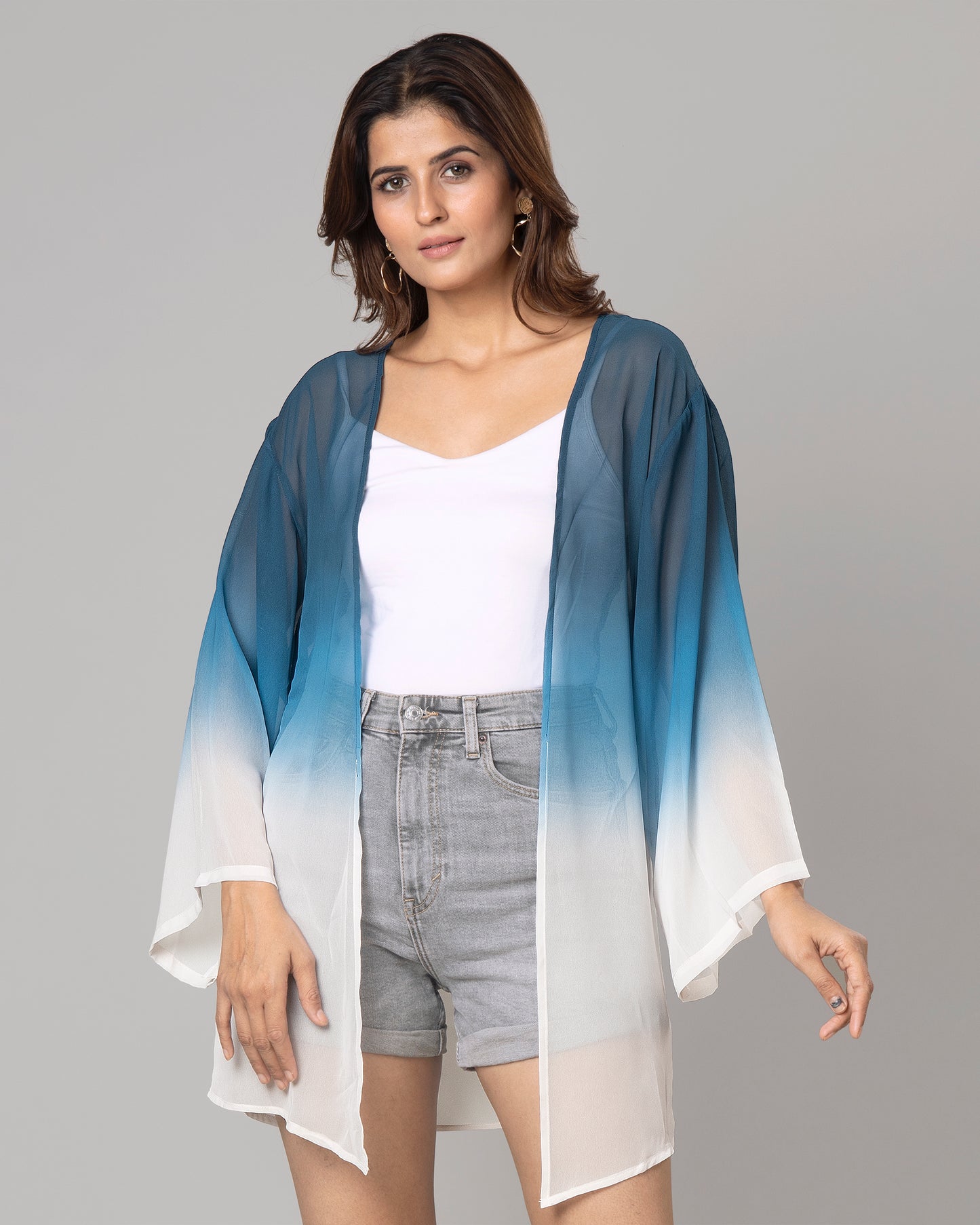 Stylish Ombre Shrug For Woman