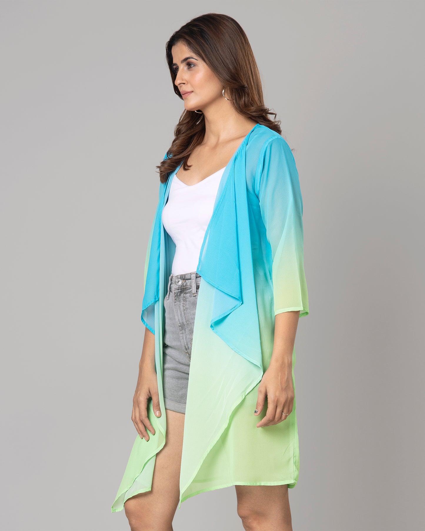 Stylish Ombre Shrug For Woman