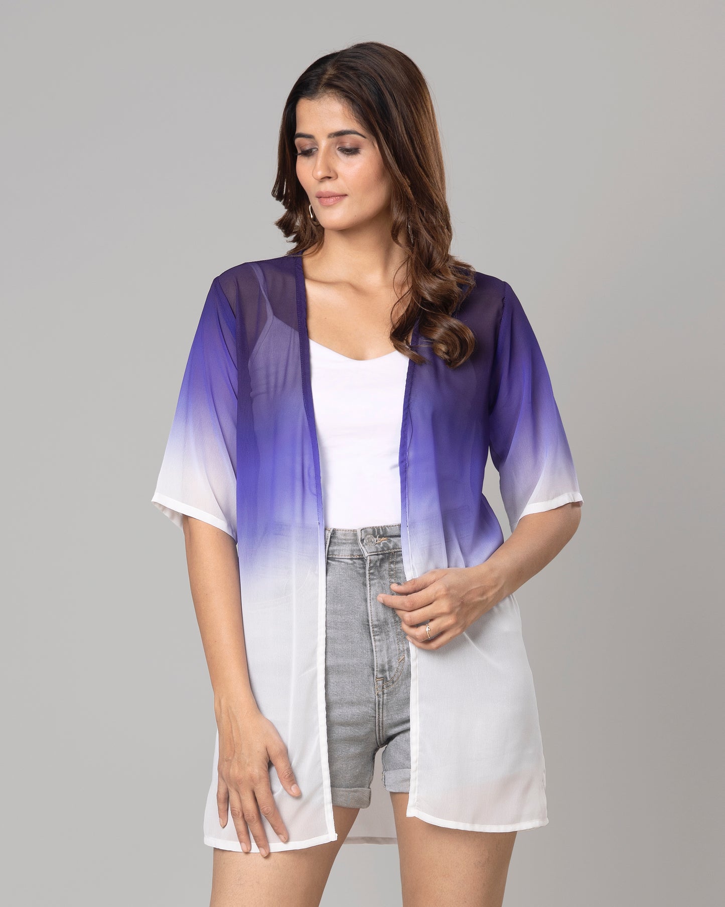 Stylish Ombre Shrug For Woman