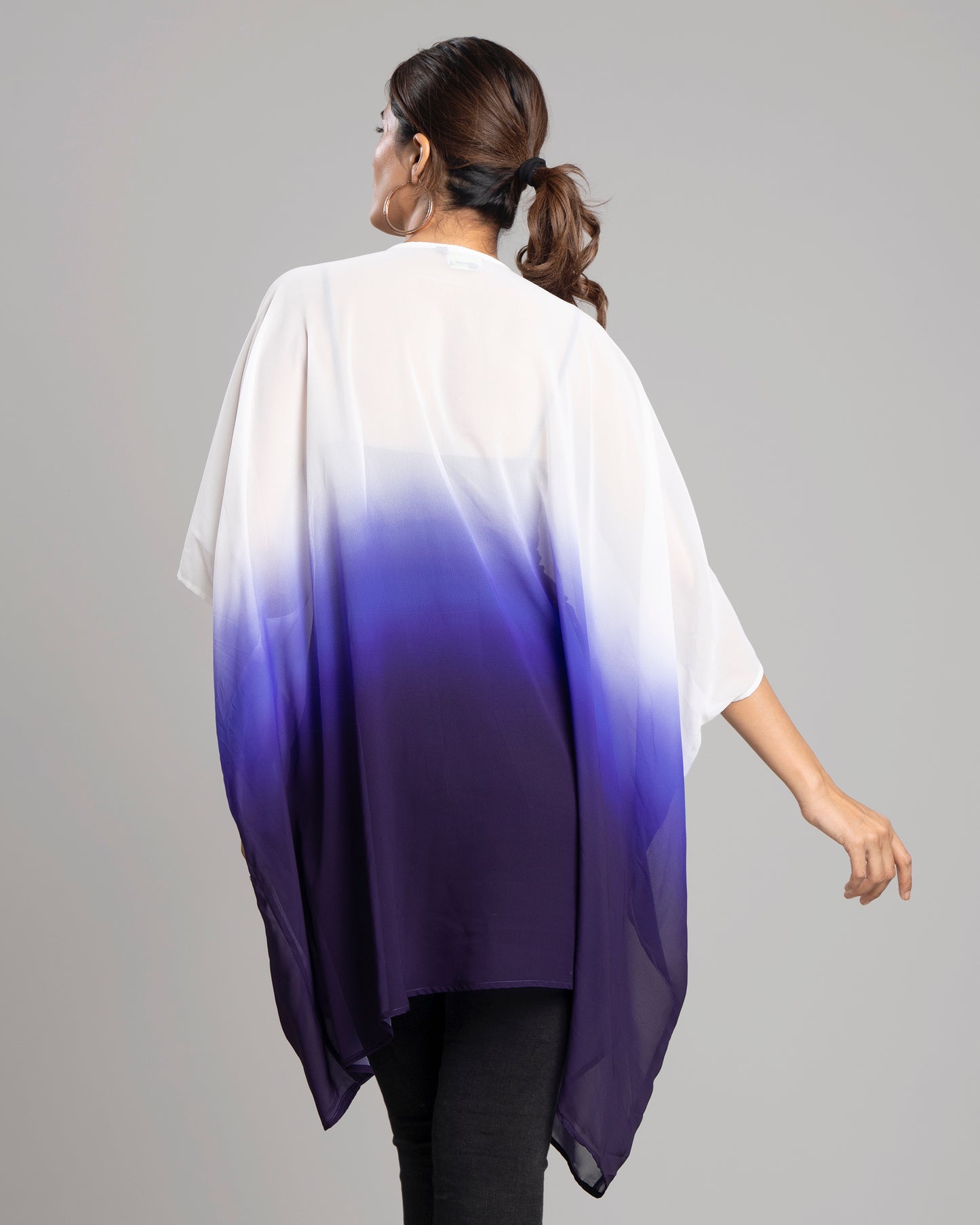 Ombre Loose Fit Shrug For Woman