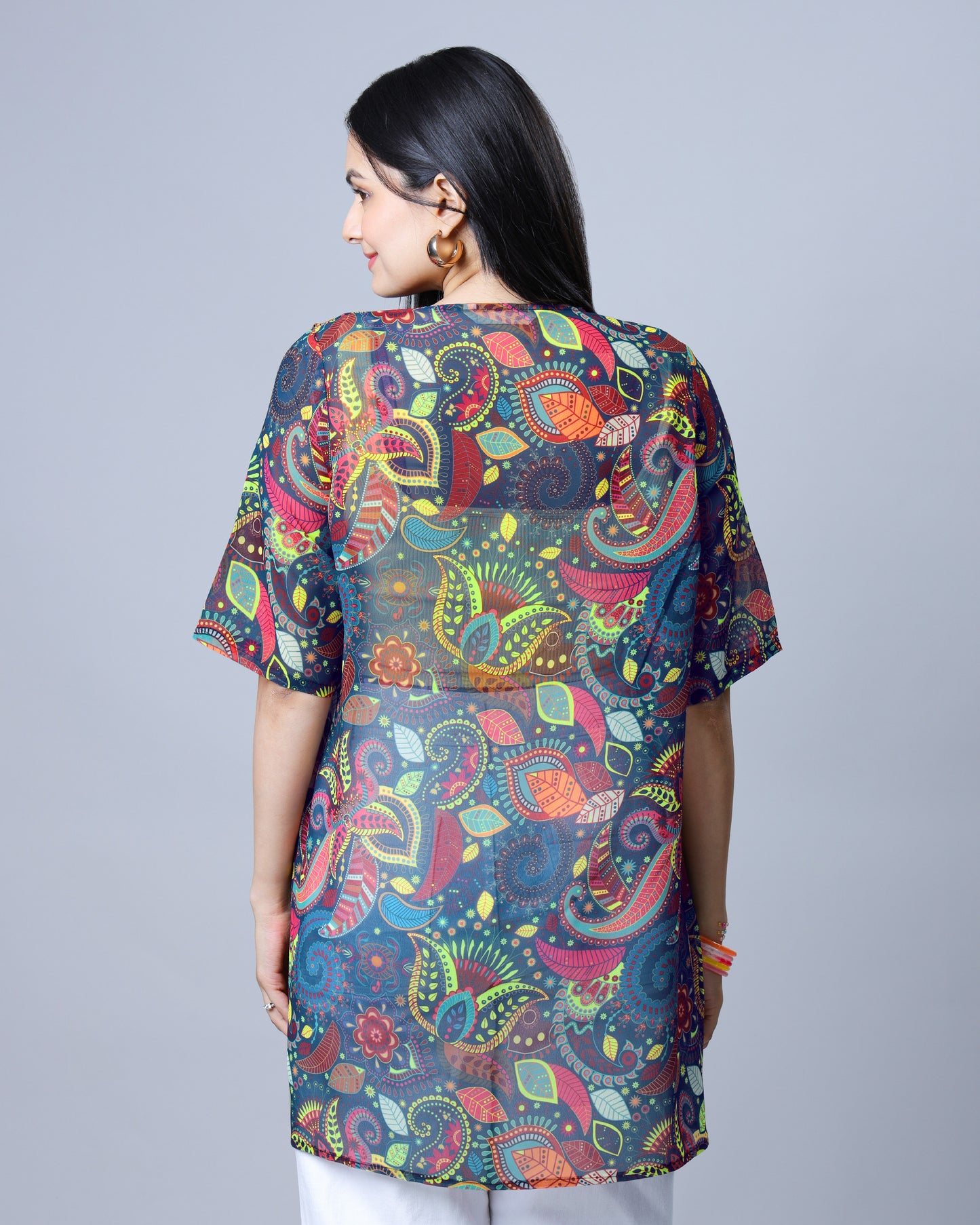 Shrug And Shine - Neon Printed Party Shrug That Glows Bright
