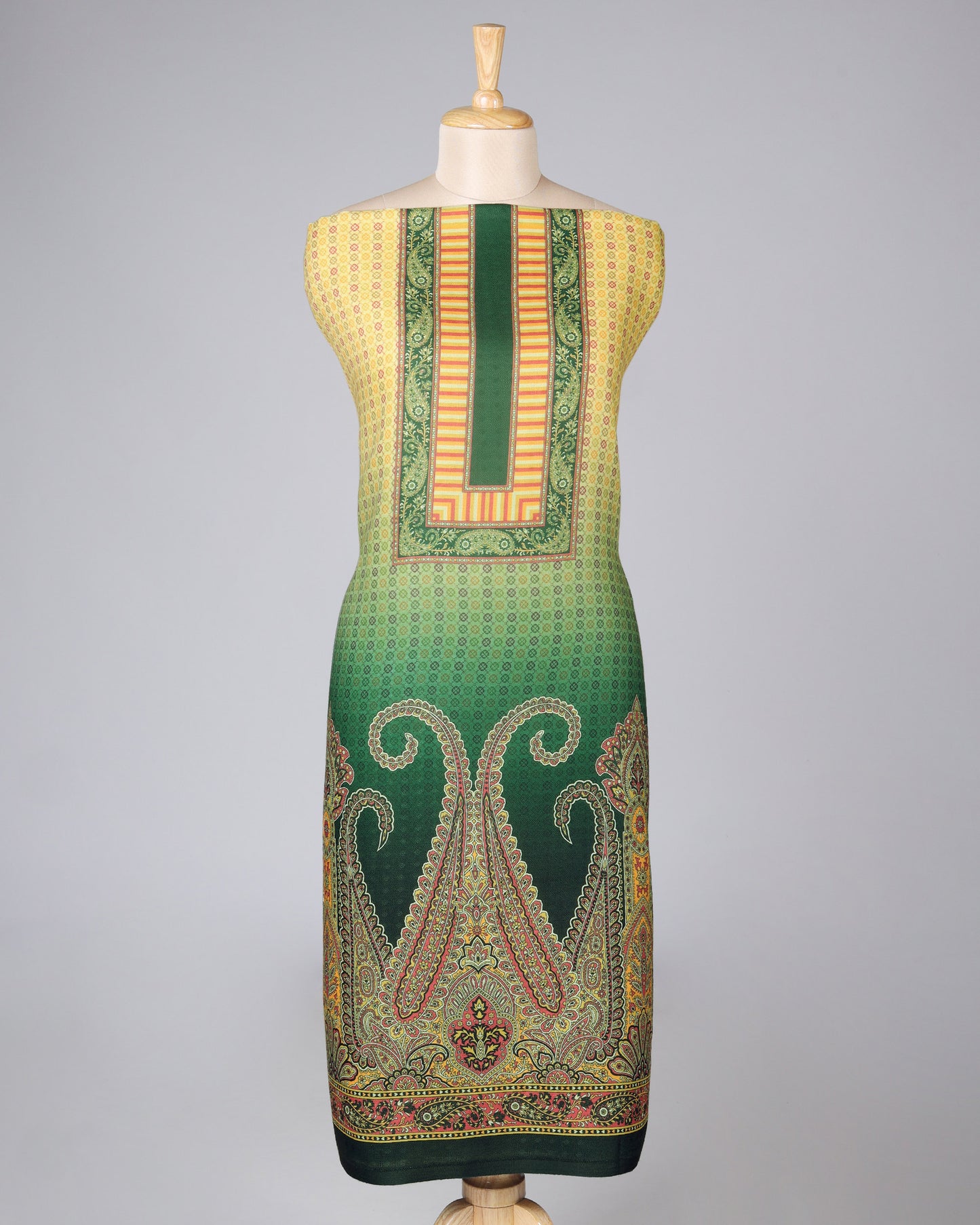 Exclusive 2 Piece Pashmina Unstiched Suit Set Feturing Kurta Dupatta