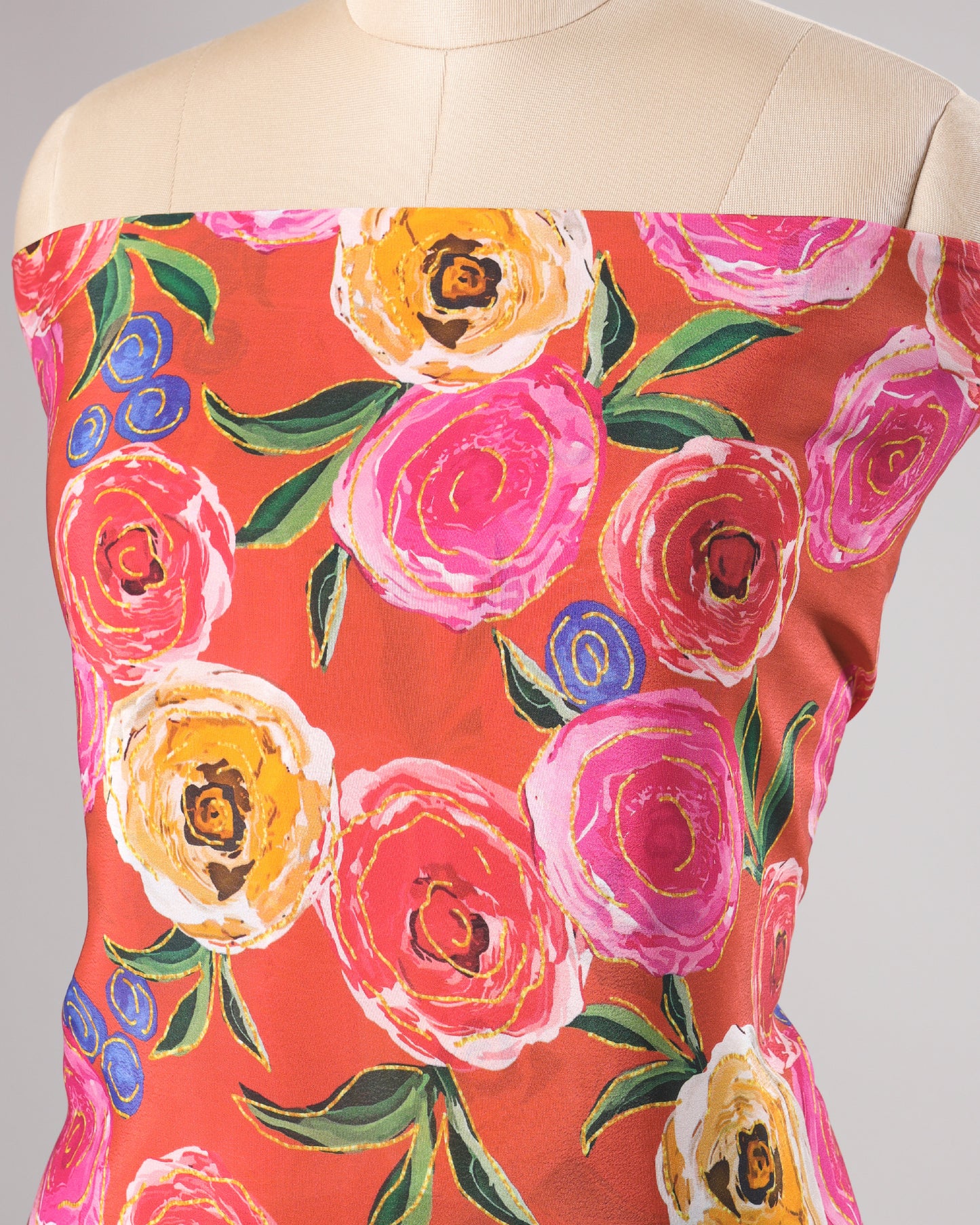 Exclusive 2 Piece Viscose Natural Crepe Unstiched Suit Set Feturing Kurta Dupatta