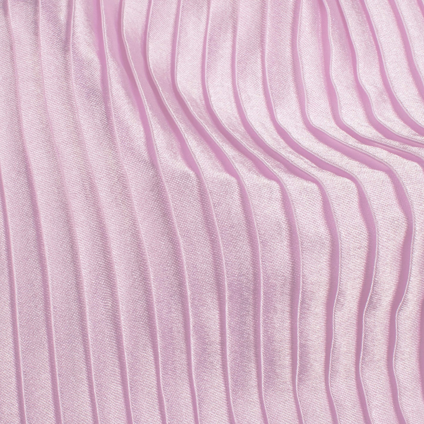 Lace Pink Plain Japan Satin Pleated Fabric