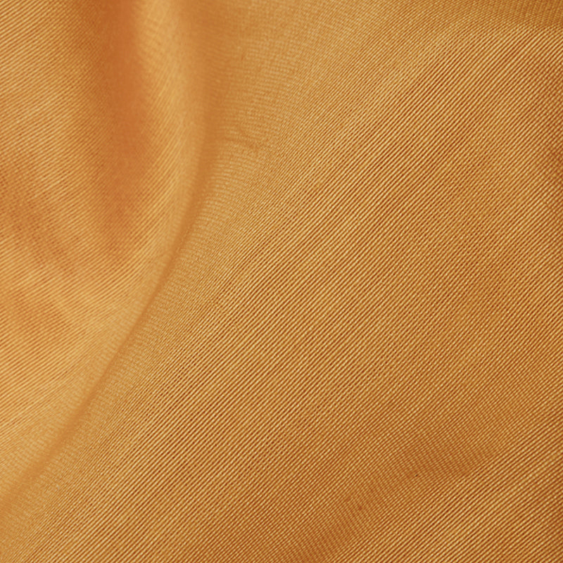 Ochre Yellow Plain Pure Chanderi Fabric - Fabcurate