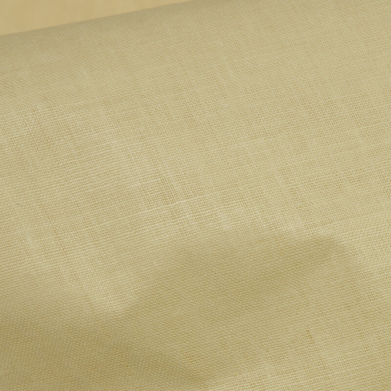 Cream Plain Cotton Cambric Fabric - Fabcurate