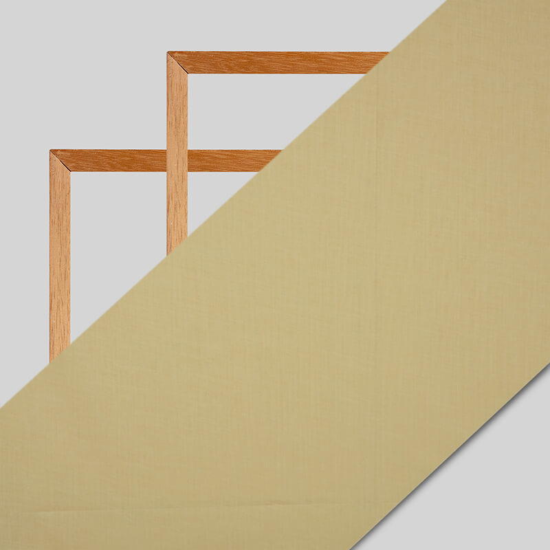 Cream Plain Cotton Cambric Fabric - Fabcurate
