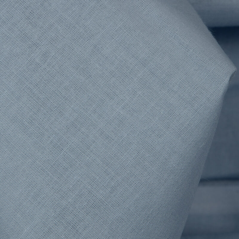 Pastel Blue Plain Cotton Cambric Fabric - Fabcurate