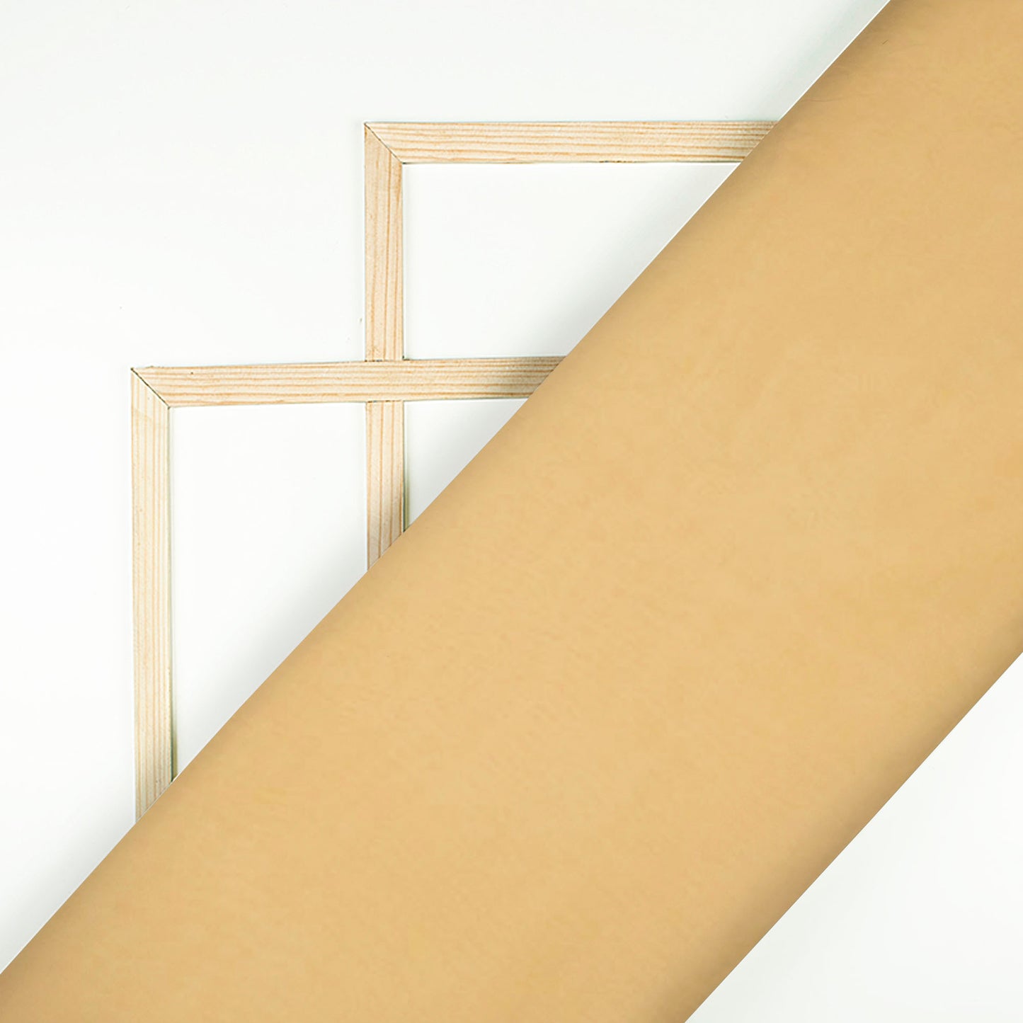Beige Plain Georgette Fabric - Fabcurate