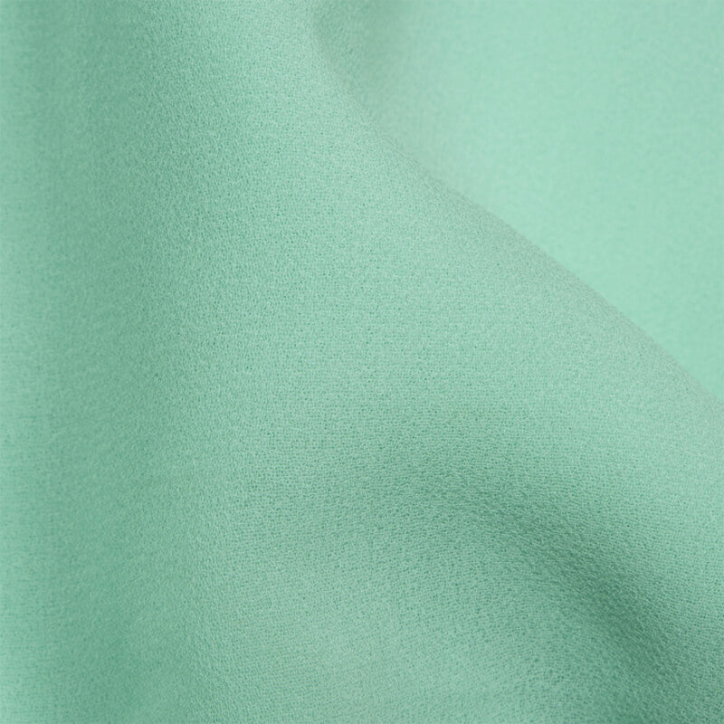 Mint Green Plain Georgette Fabric - Fabcurate
