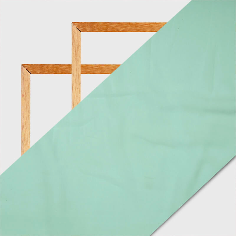 Mint Green Plain Georgette Fabric - Fabcurate