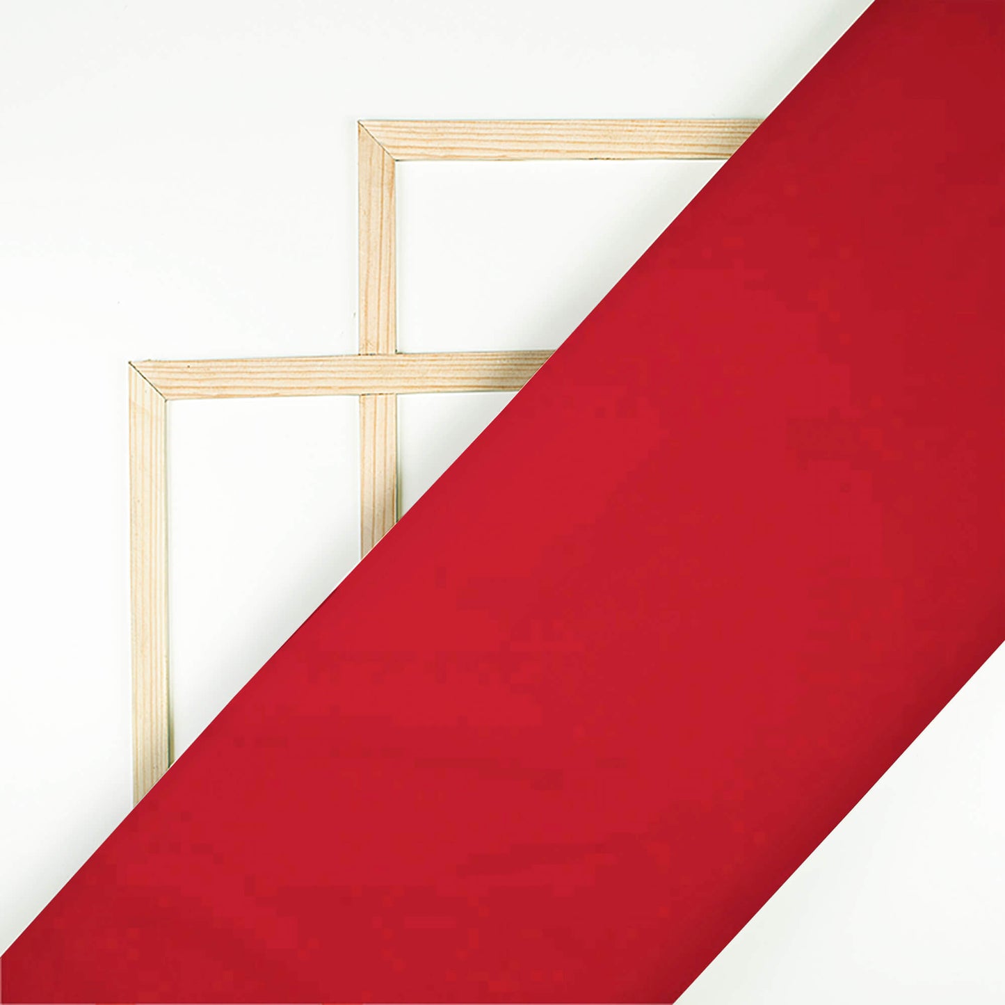 Red Plain Georgette Fabric - Fabcurate