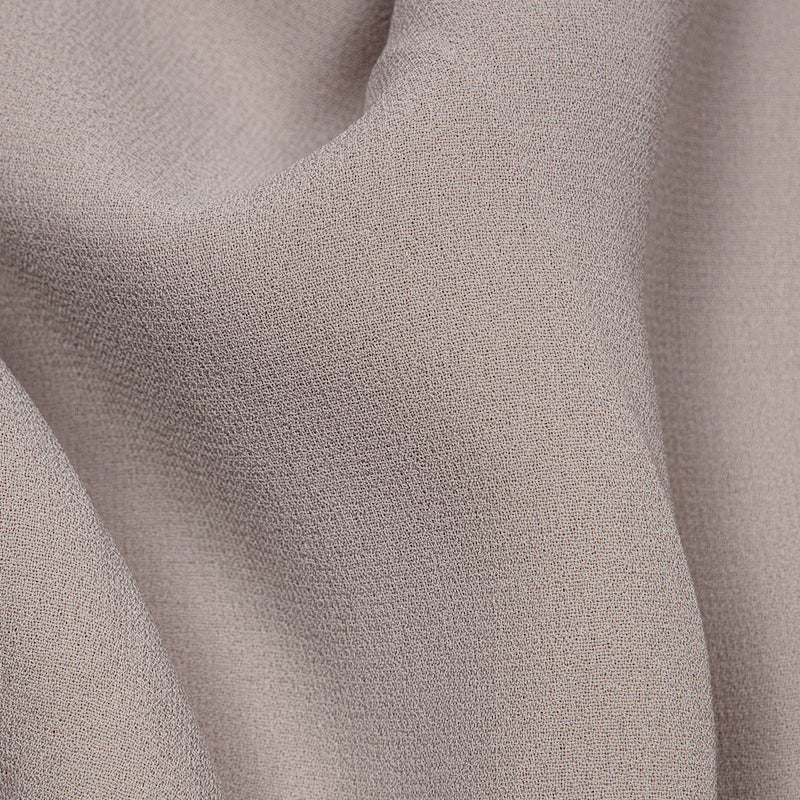 Roma Haze Grey Plain Georgette Fabric - Fabcurate