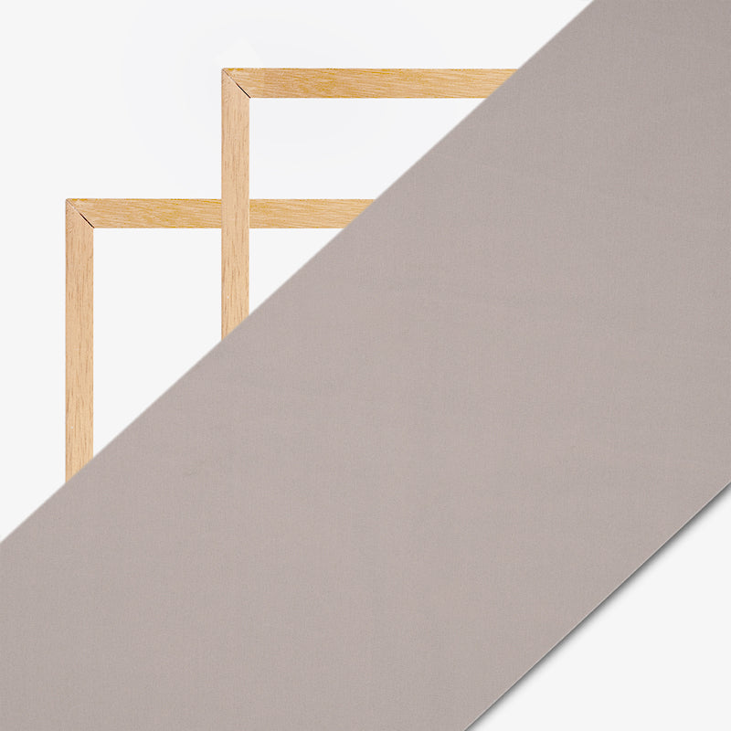 Roma Haze Grey Plain Georgette Fabric - Fabcurate