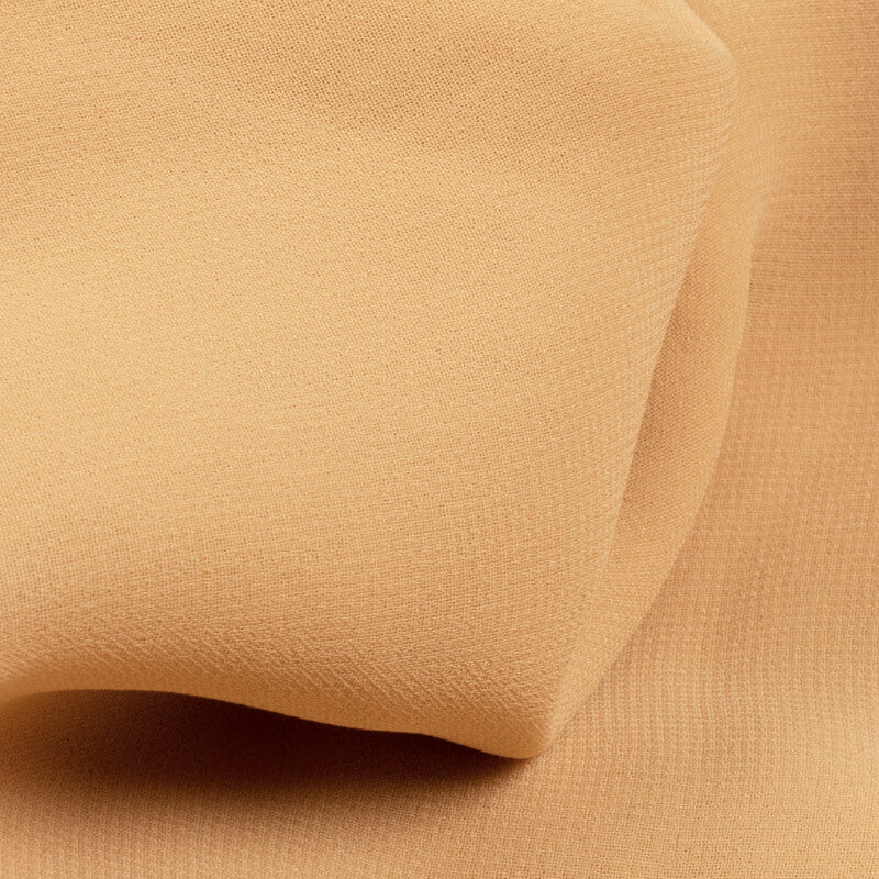 Beige Plain Georgette Fabric - Fabcurate