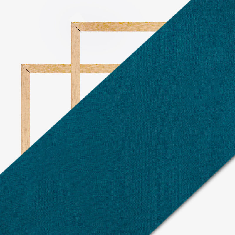 Sea Blue Plain Rayon Fabric - Fabcurate