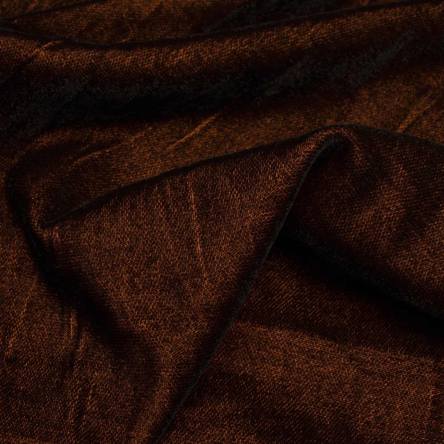 Pecan Brown Plain Export Quality Dual Tone Micro Velvet Fabric