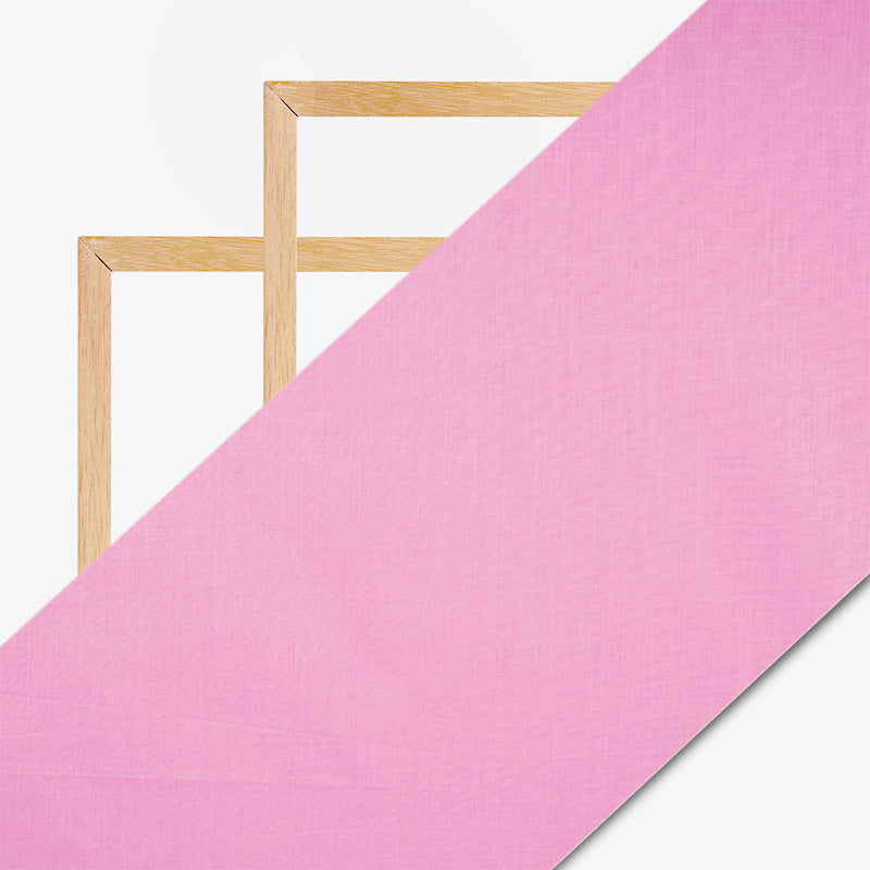 Pastel Pink Plain Cotton Fabric - Fabcurate