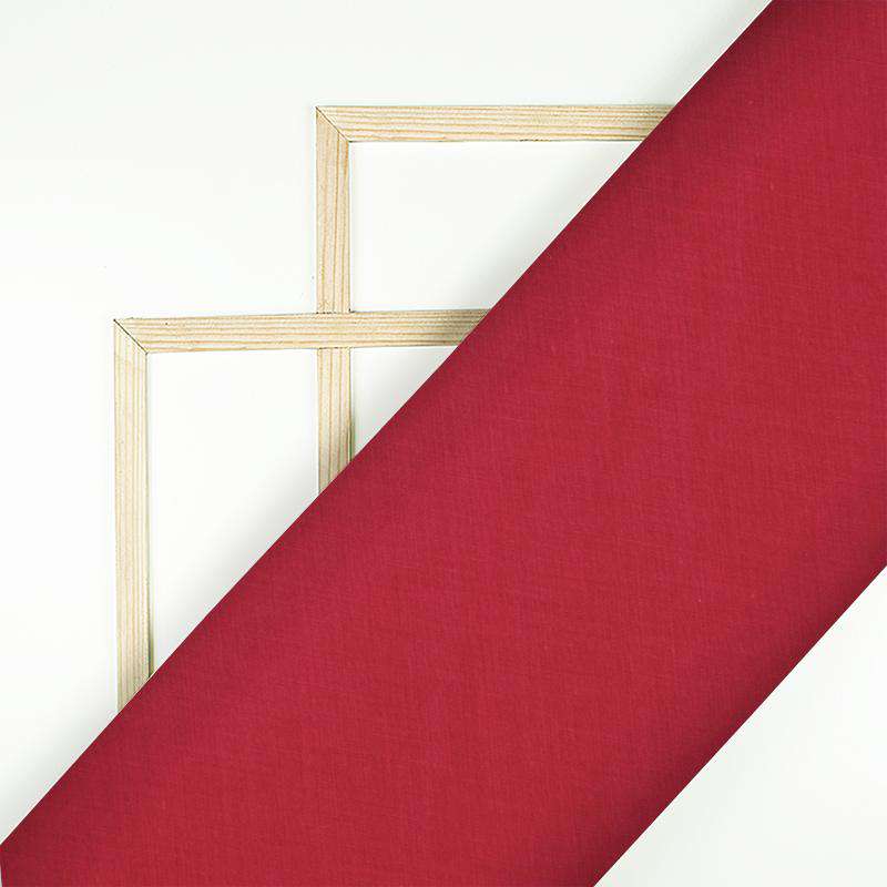 Red Plain Cotton Fabric - Fabcurate