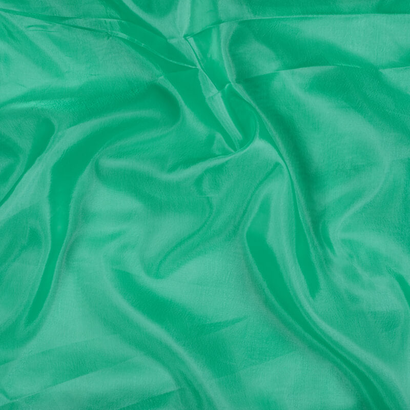 Bezique Plain Premium Organza Silk Fabric - Fabcurate