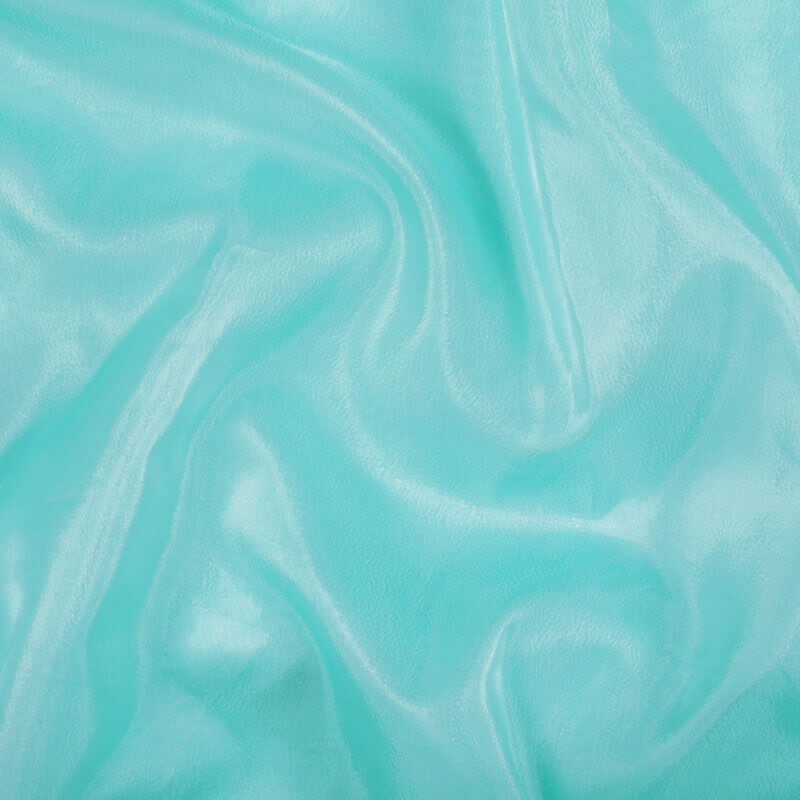 Pastel Blue Plain Premium Liquid Organza Fabric