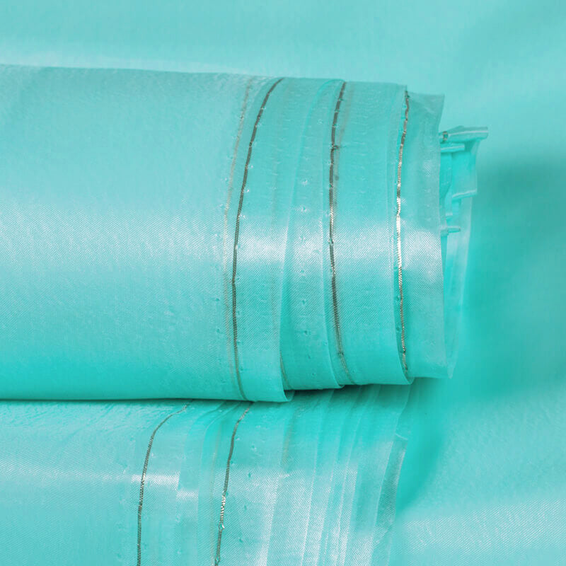 Pastel Blue Plain Premium Liquid Organza Fabric