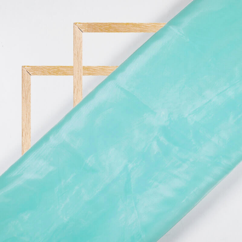 Pastel Blue Plain Premium Liquid Organza Fabric