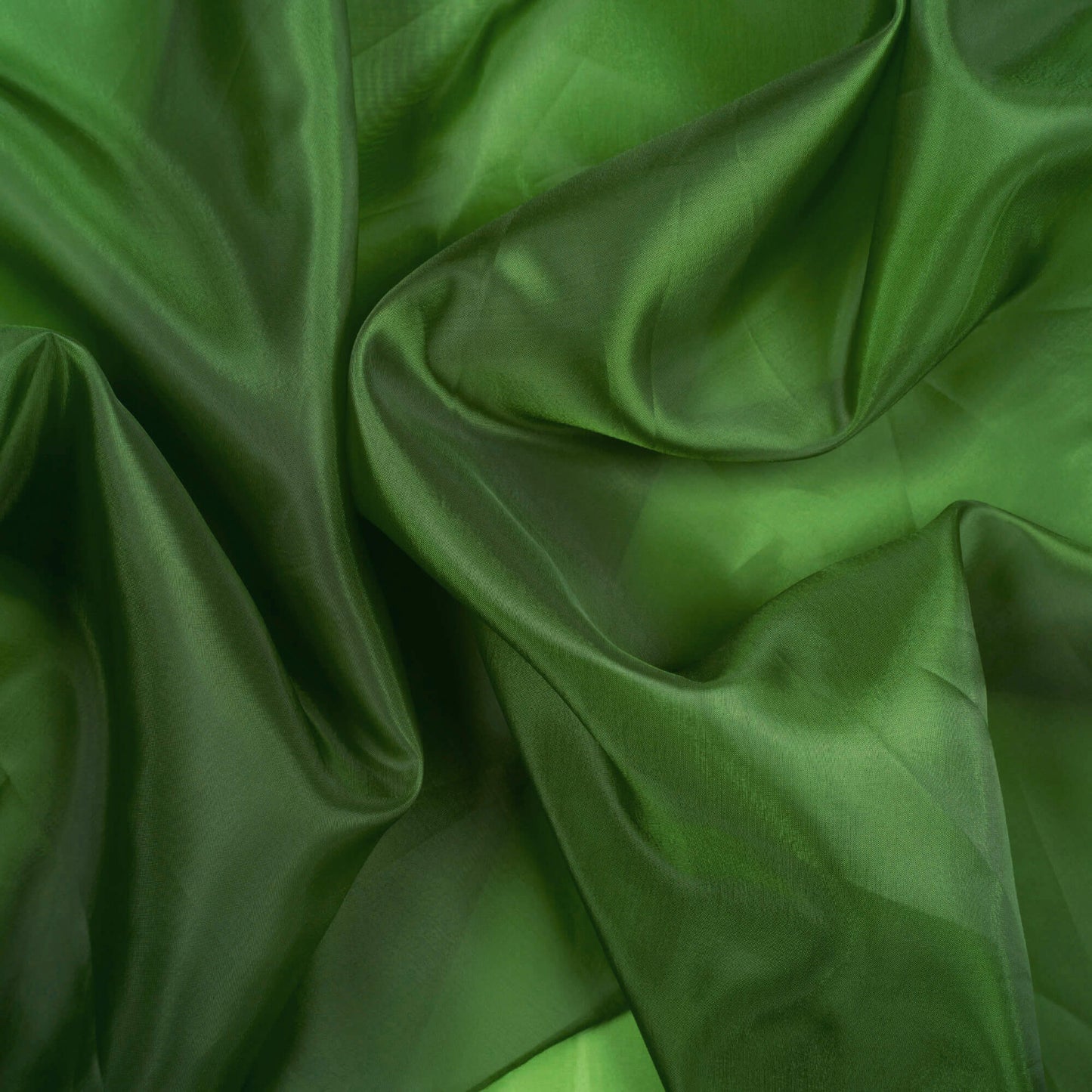 Basil Green Plain Premium Liquid Organza Fabric