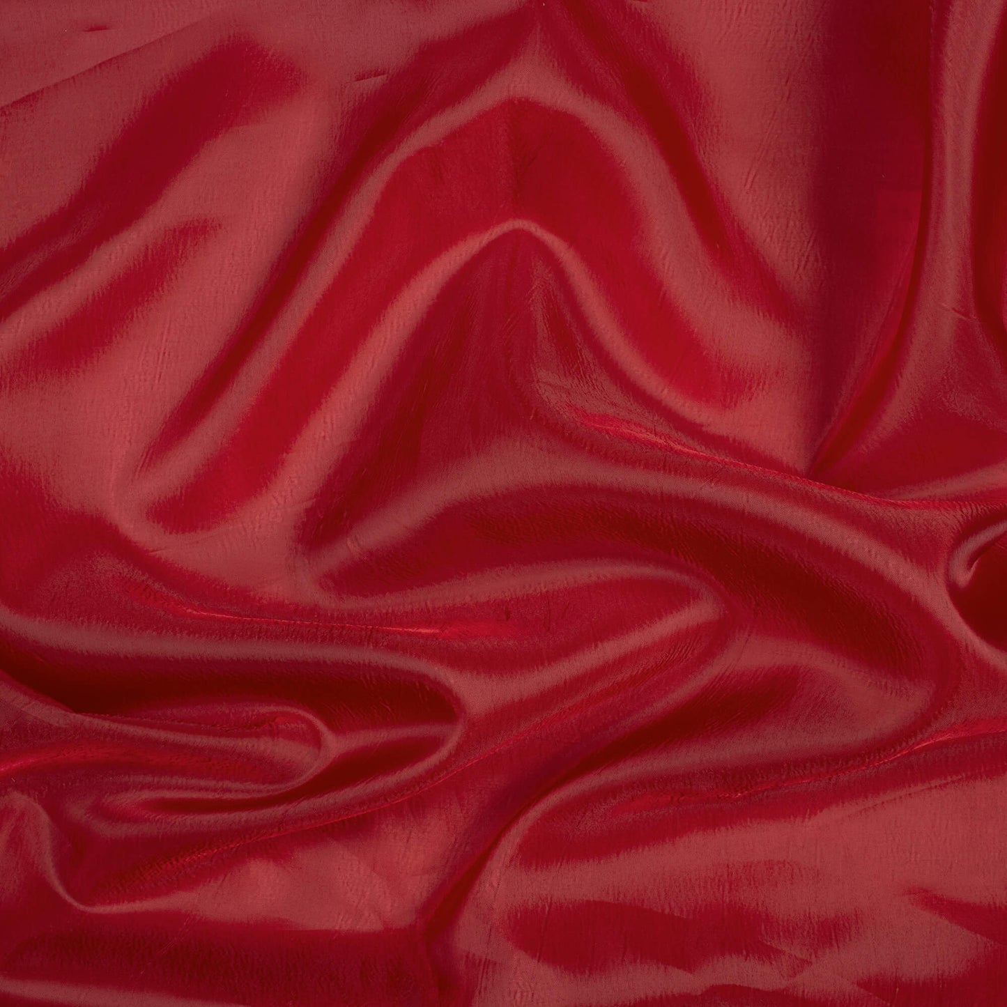 Mahogany Red Plain Premium Organza Silk Fabric - Fabcurate