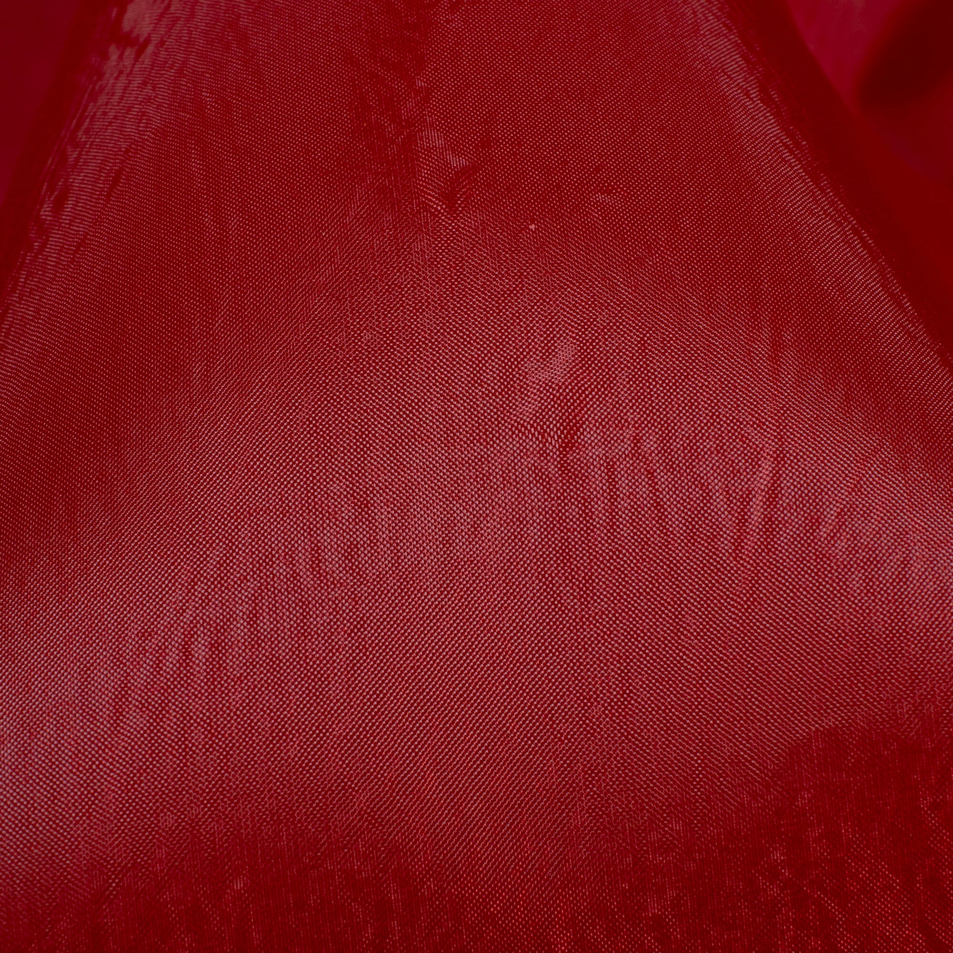 Mahogany Red Plain Premium Organza Silk Fabric - Fabcurate