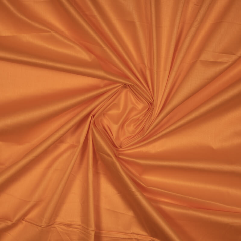 Light Orange Plain Glazed Cotton Fabric - Fabcurate