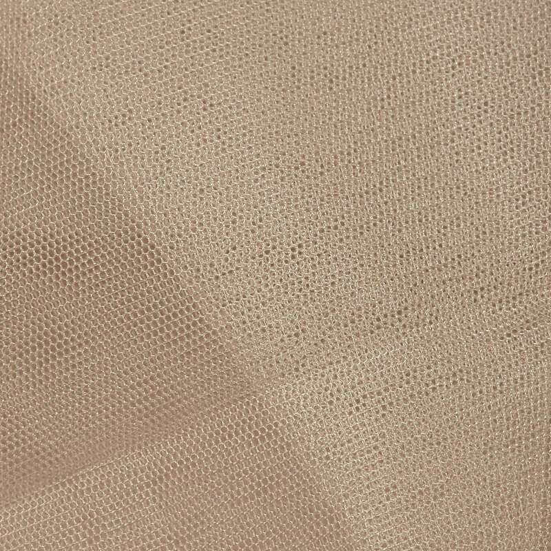 Pastel Peach Plain Premium Quality Butterfly Net Fabric - Fabcurate