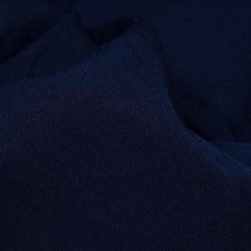 Navy Blue Plain Micro Crepe Fabric