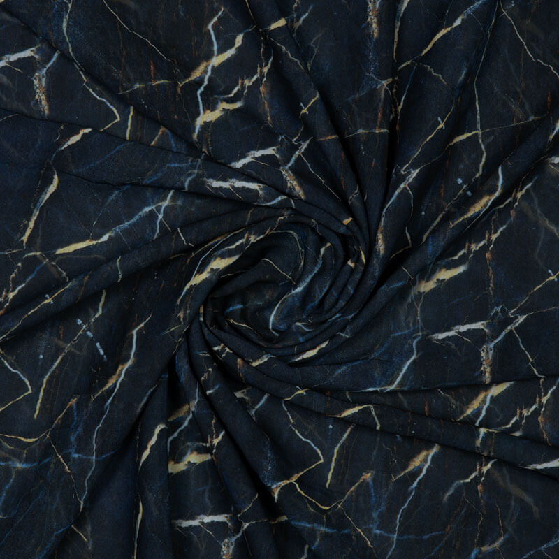 Digital Abstract Print On Chanderi Fabric