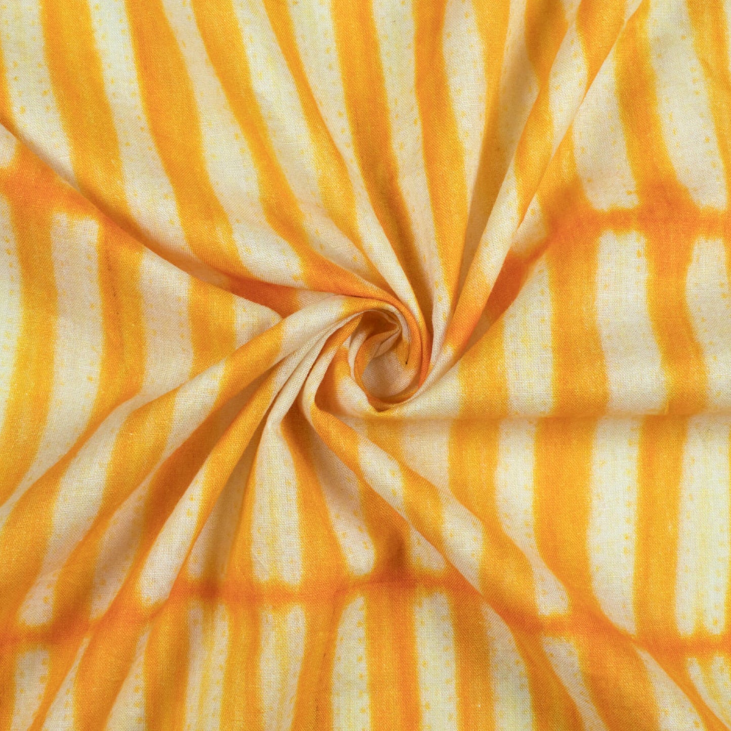 Carrot Orange Shiiborii Pattern Digital Print Cotton Cambric Fabric