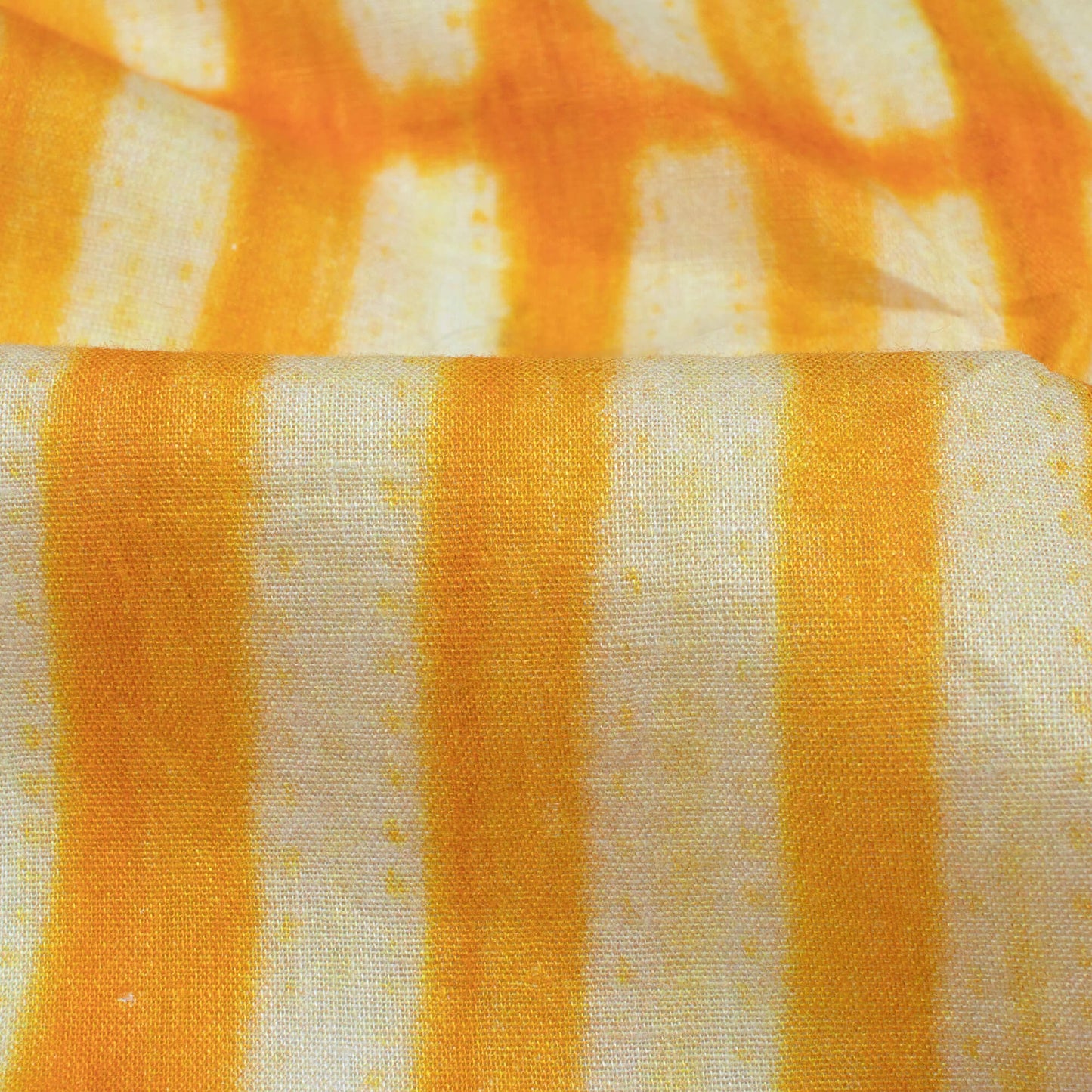 Carrot Orange Shiiborii Pattern Digital Print Cotton Cambric Fabric