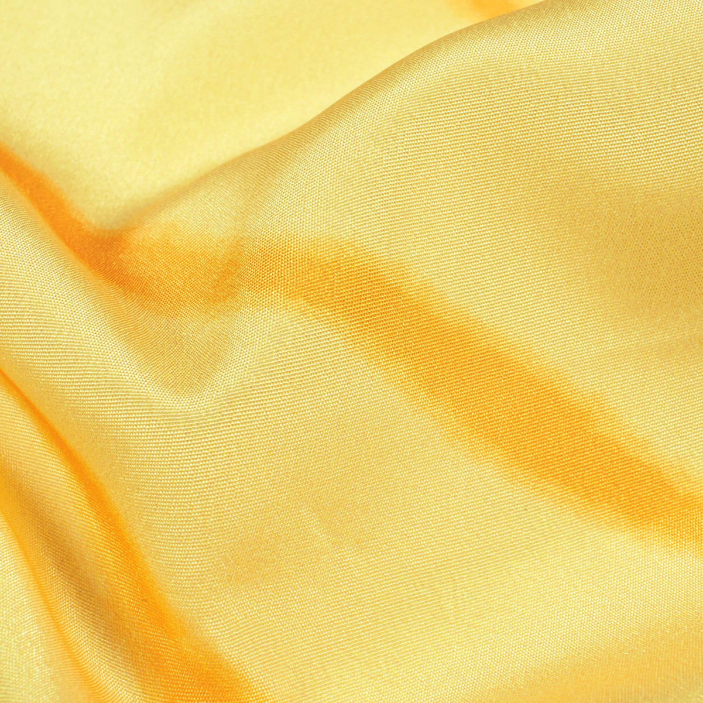 Bumblebee Yellow And Ochre Orange Leheriya Pattern Digital Print Crepe Silk Fabric