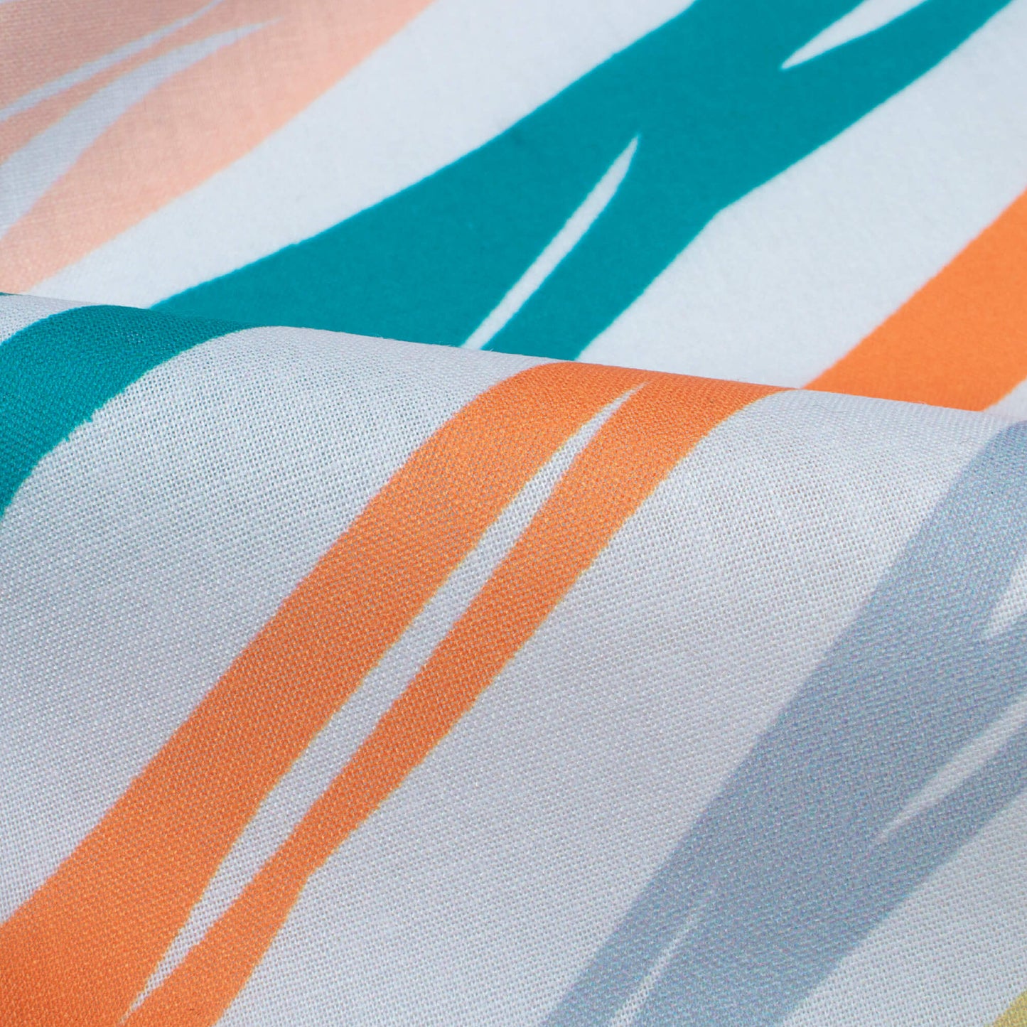 Multi-Color Leheriya Pattern Digital Print Poly Cambric Fabric
