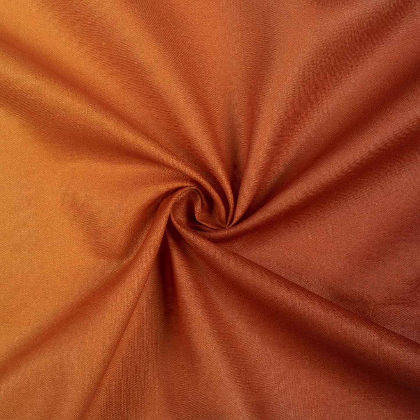 Ochre Orange Ombre Pattern Digital Print Poly Cambric Fabric