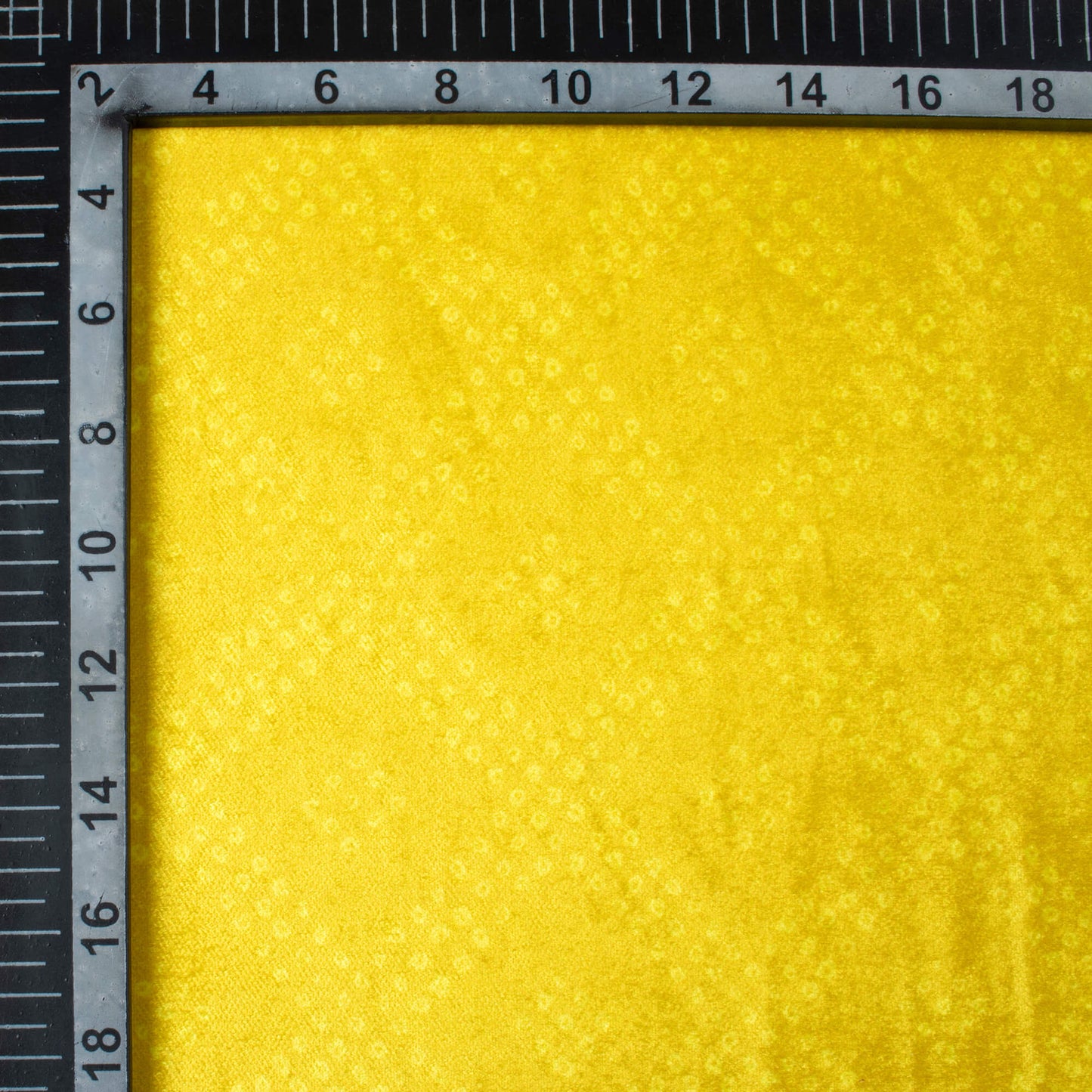 Dijon Yellow Bandhanii Pattern Digital Print Premium Velvet Fabric