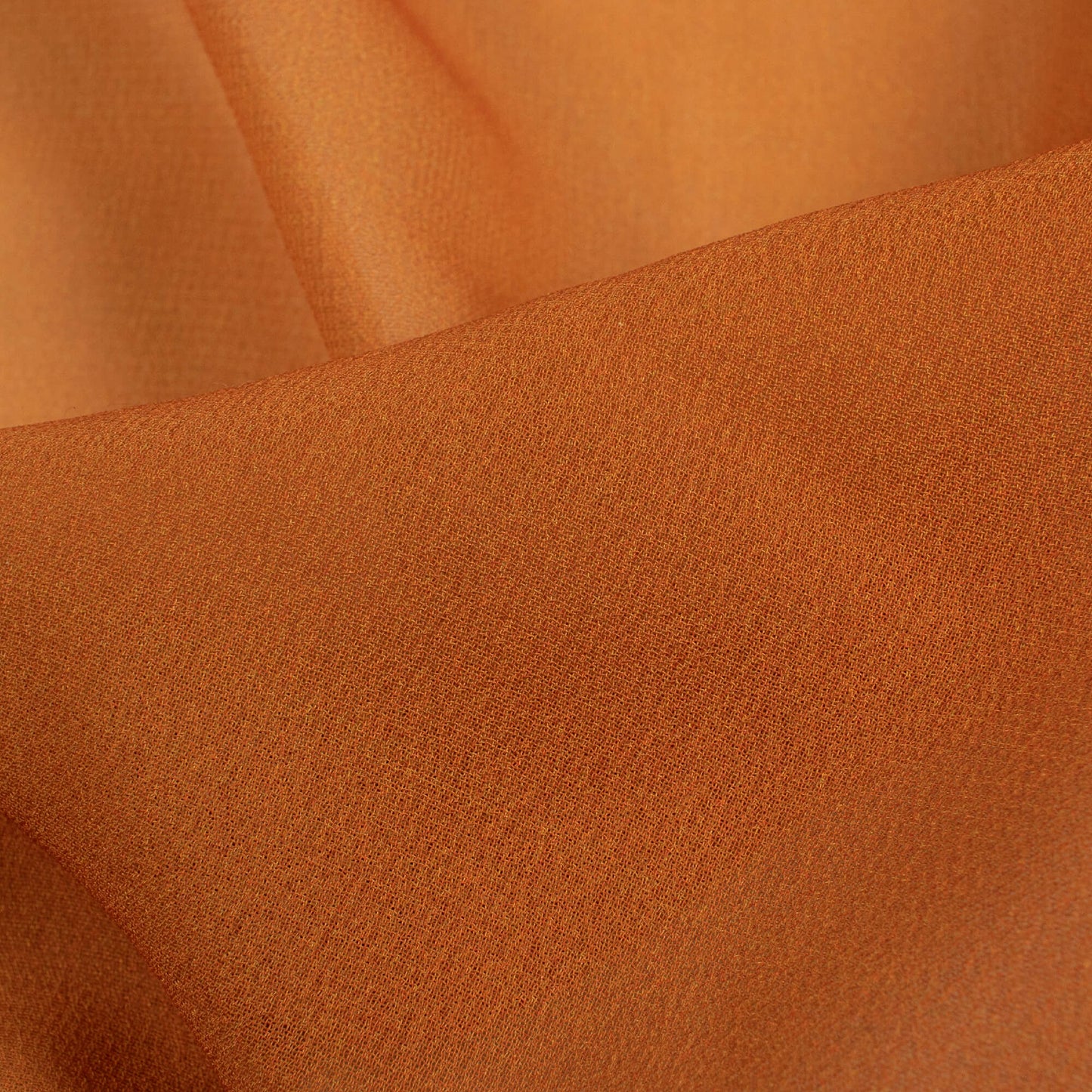 Ochre Orange Ombre Pattern Digital Print Georgette Fabric