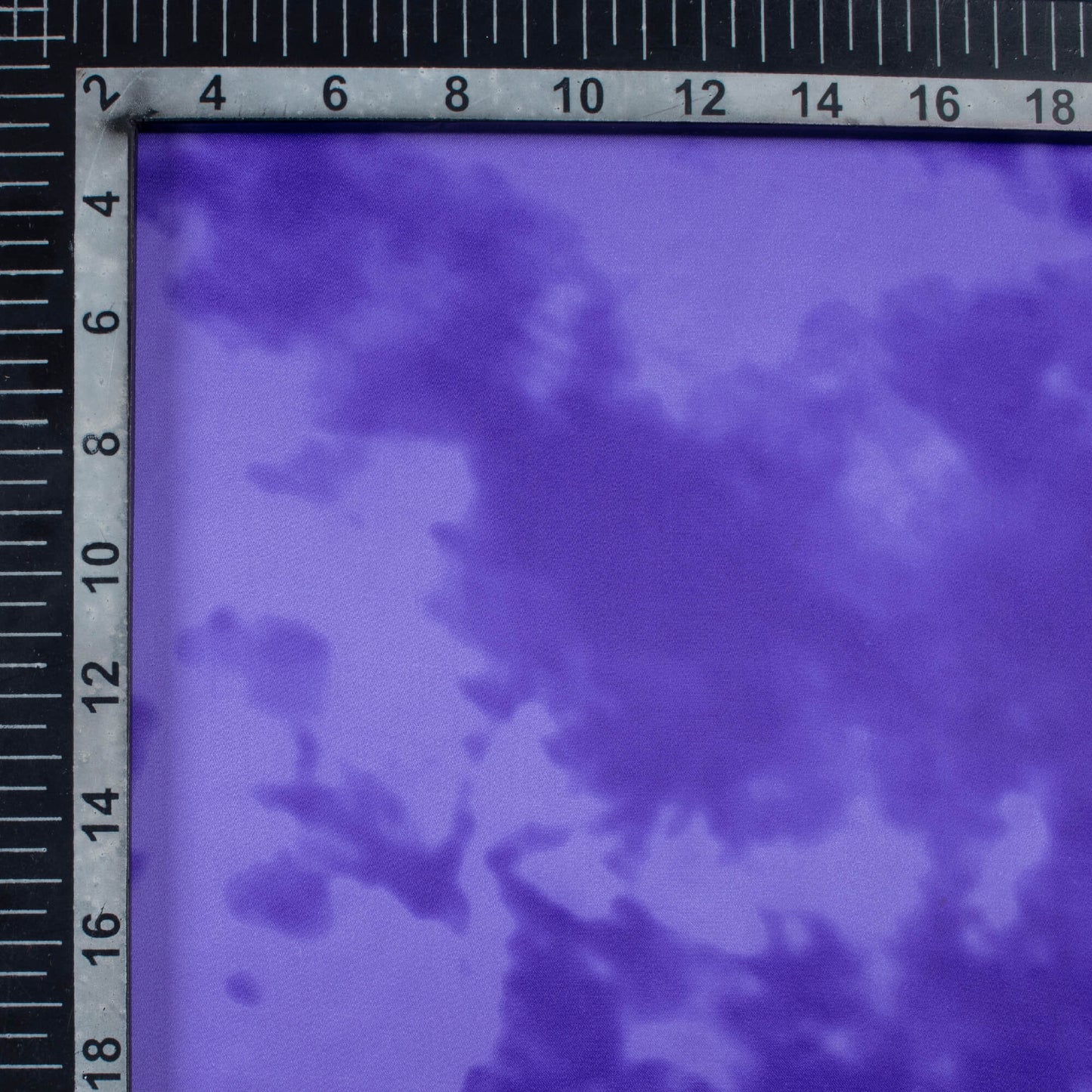 Very Peri Tye And Dye Pattern Digital Print Organza Satin Fabric