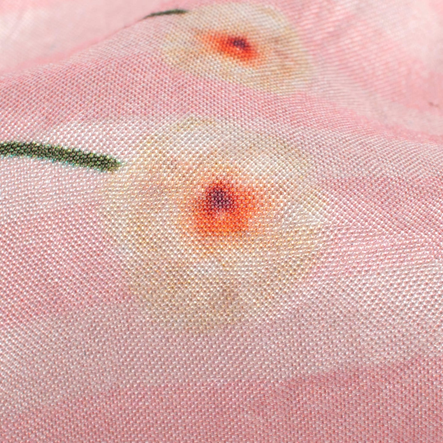 Baby Pink And Grape Purple Floral Pattern Digital Print Viscose Muslin Fabric