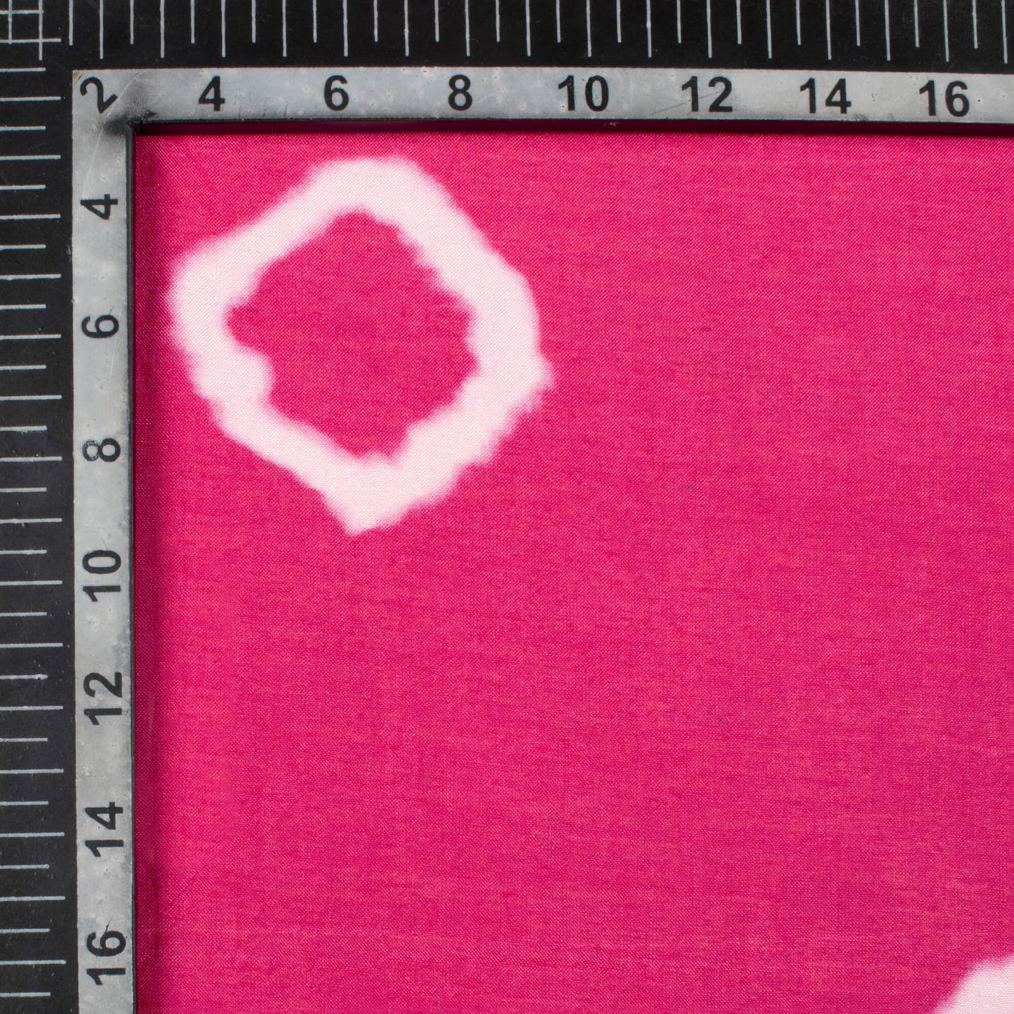Magenta Pink Shiiborii Pattern Digital Print Viscose Muslin Fabric