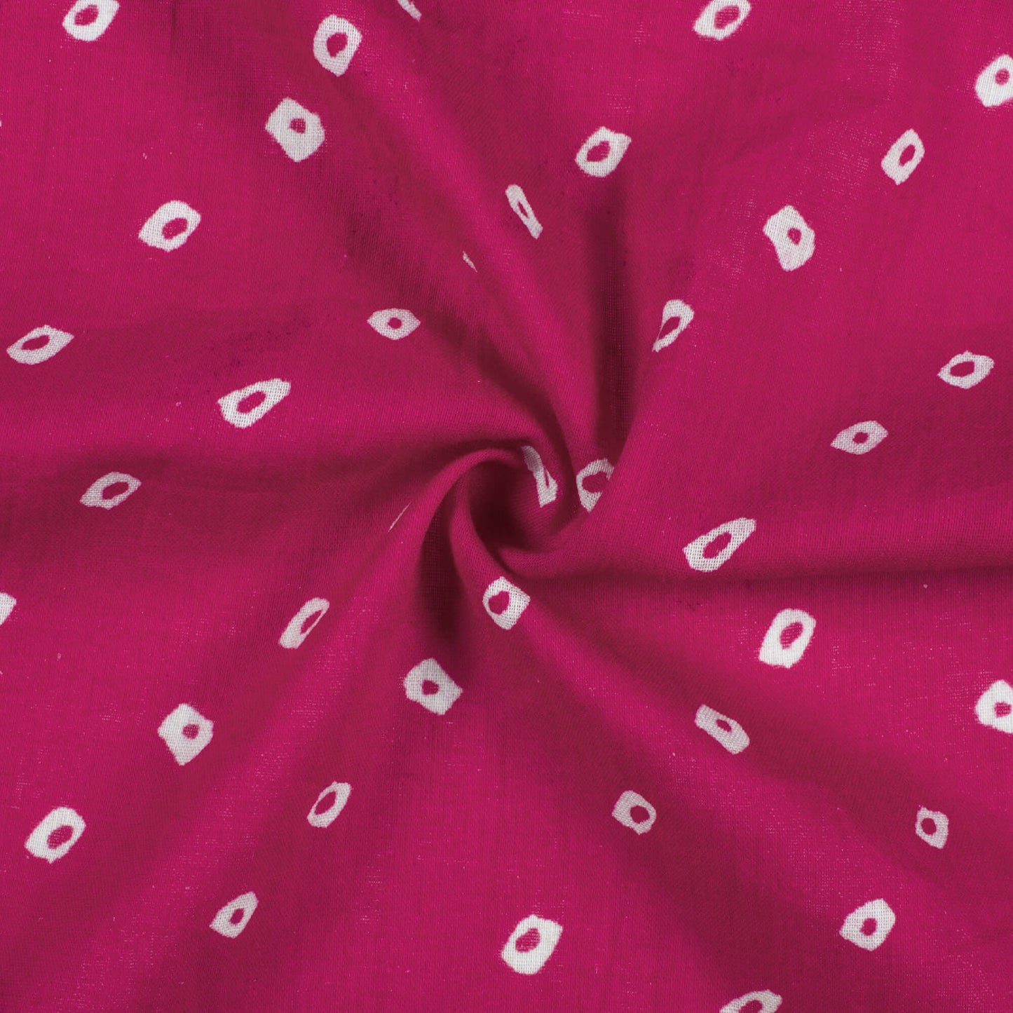 Mulberry Purple And White Bandhanii Pattern Digital Print Pure Cotton Mulmul Fabric