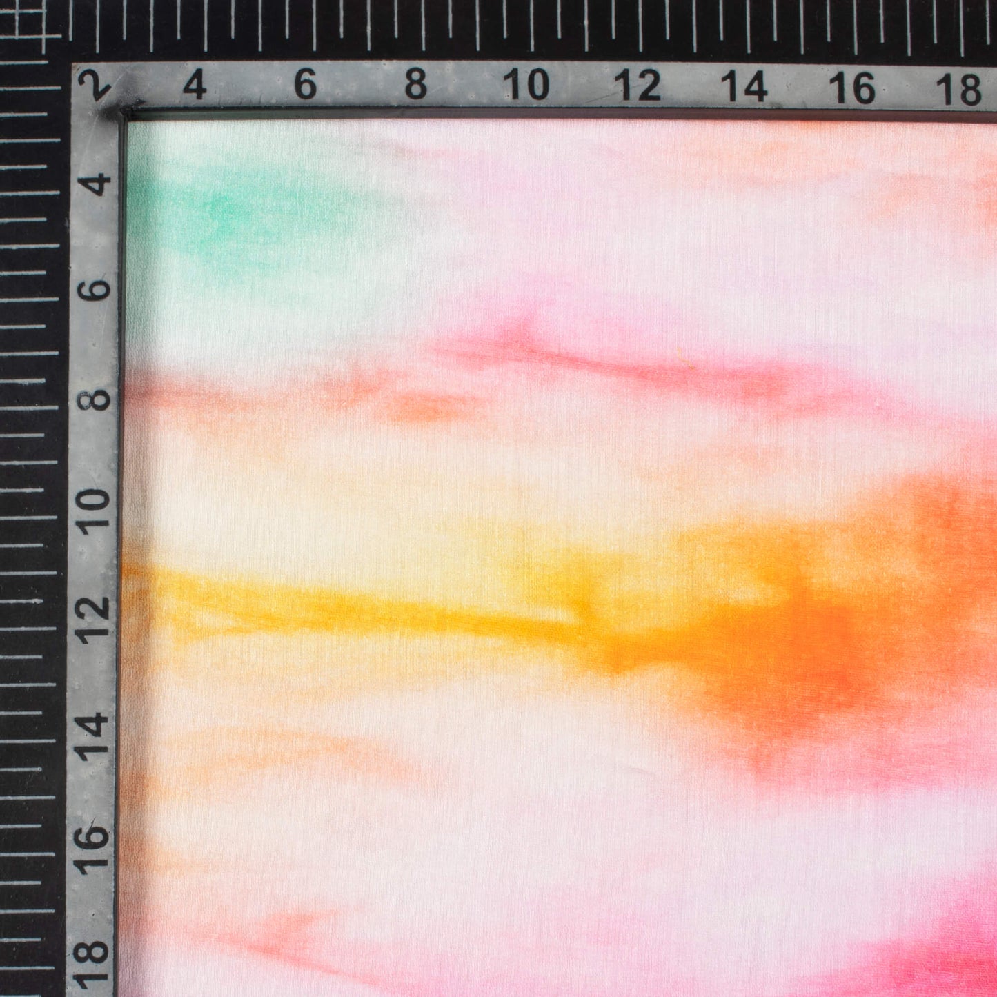 Multi-Color Tie & Dye Pattern Digital Print Pure Cotton Mulmul Fabric