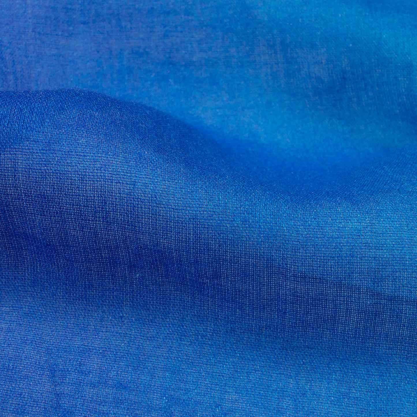 Blue Ombre Pattern Digital Print Poly Cambric Fabric