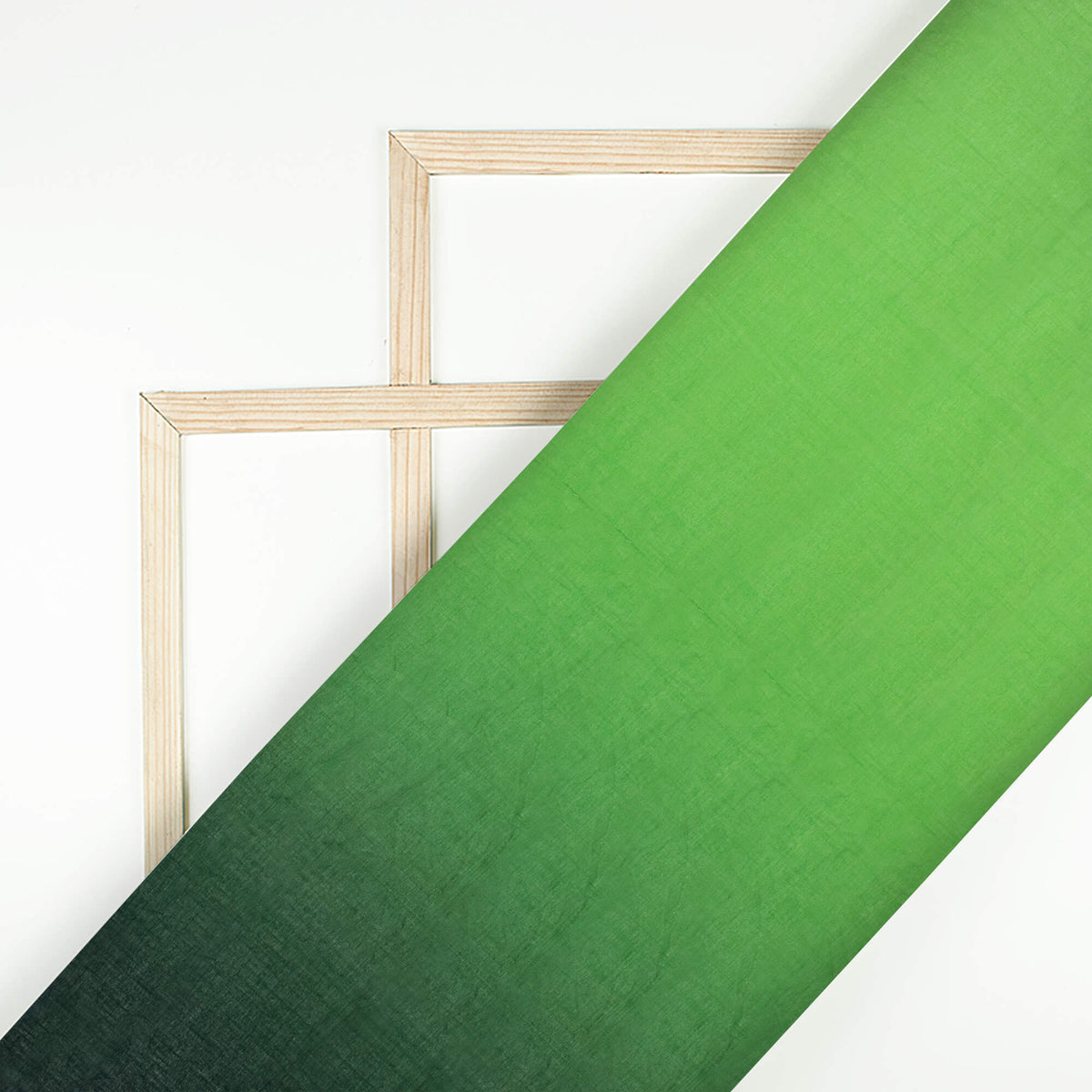 Green Ombre Pattern Digital Print Poly Cambric Fabric
